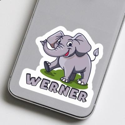 Elephant Sticker Werner Image