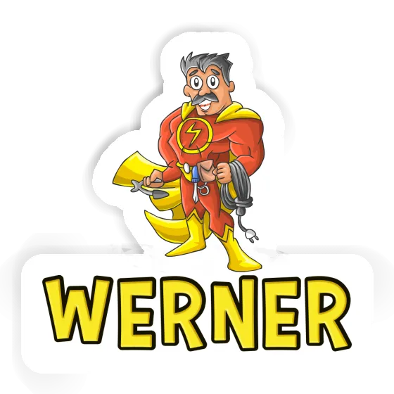 Aufkleber Elektriker Werner Laptop Image