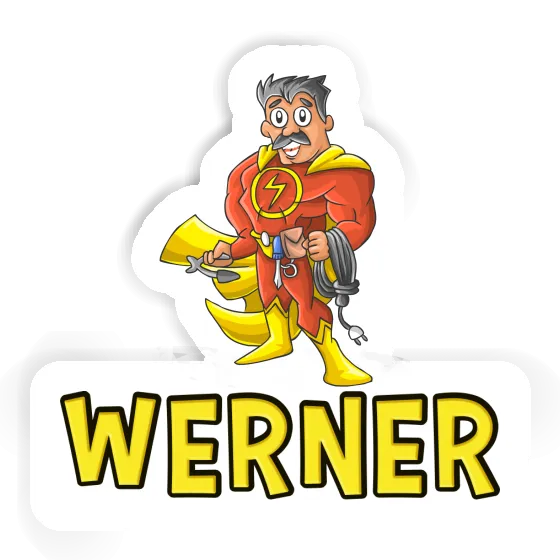 Aufkleber Elektriker Werner Gift package Image