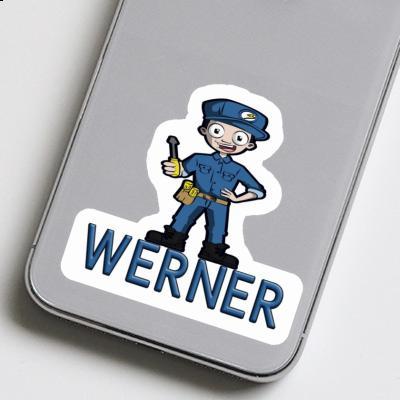 Werner Sticker Electrician Notebook Image