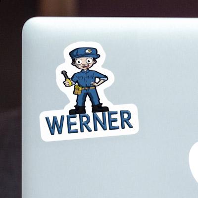 Werner Sticker Electrician Notebook Image