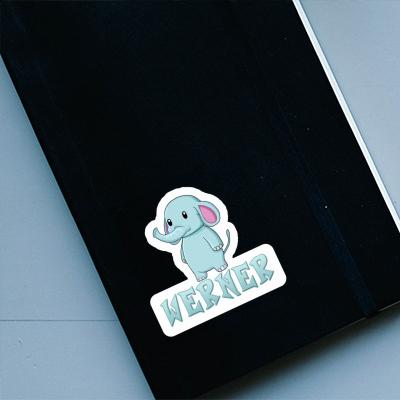 Sticker Werner Elefant Laptop Image