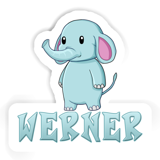 Sticker Werner Elefant Laptop Image