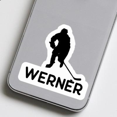 Eishockeyspieler Aufkleber Werner Image