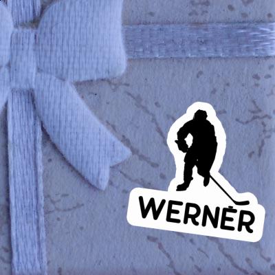 Joueur de hockey Autocollant Werner Notebook Image