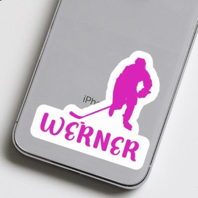 Eishockeyspielerin Aufkleber Werner Laptop Image