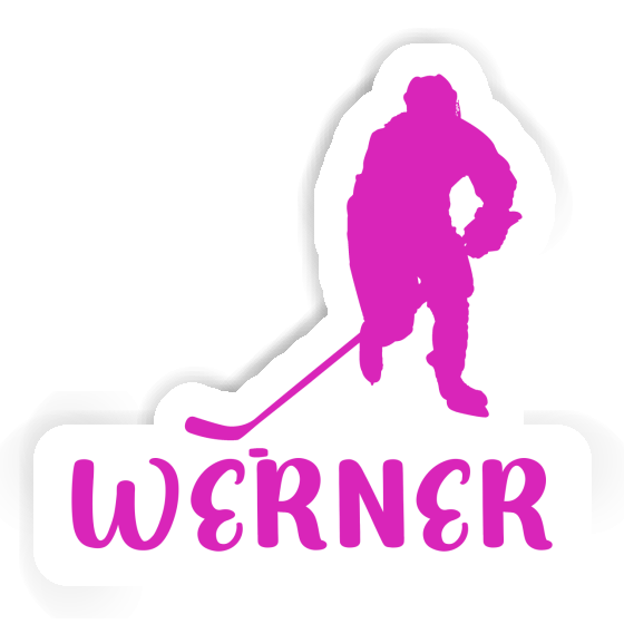 Autocollant Joueuse de hockey Werner Notebook Image