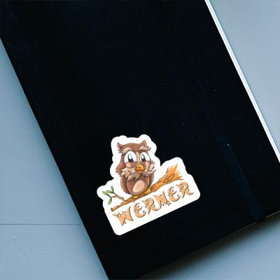 Werner Sticker Owl Laptop Image