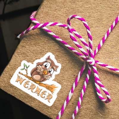 Werner Autocollant Hibou Gift package Image