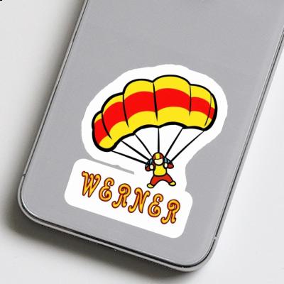 Werner Sticker Parachute Notebook Image