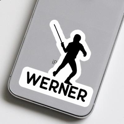 Werner Autocollant Escrimeur Laptop Image