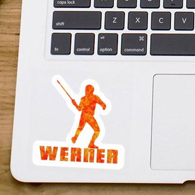 Fechter Sticker Werner Laptop Image