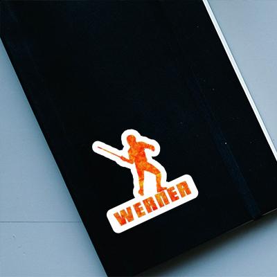 Werner Sticker Fencer Laptop Image