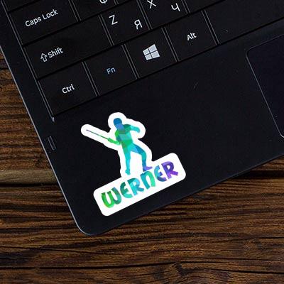 Fencer Sticker Werner Laptop Image