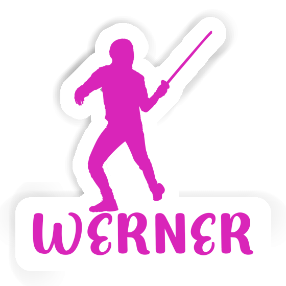 Sticker Fencer Werner Gift package Image