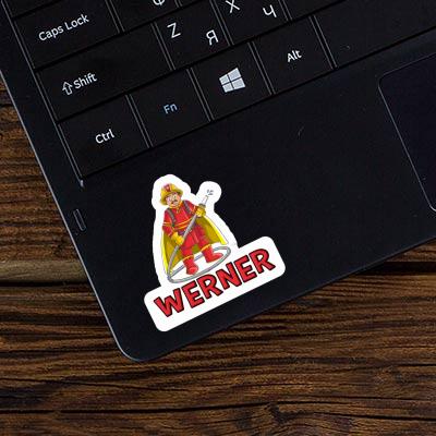 Werner Sticker Feuerwehrmann Laptop Image