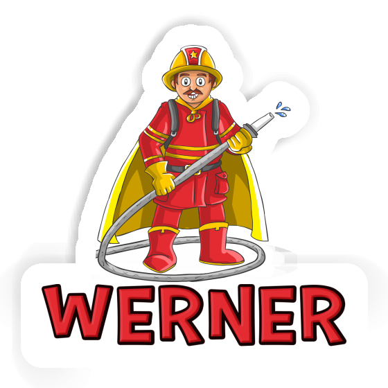 Werner Sticker Firefighter Image
