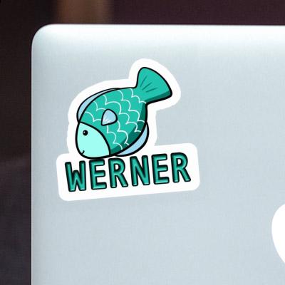 Werner Aufkleber Fisch Laptop Image