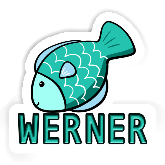 Fish Sticker Werner Laptop Image