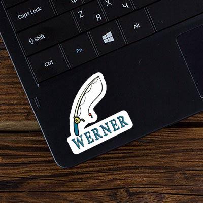 Angelrute Sticker Werner Laptop Image