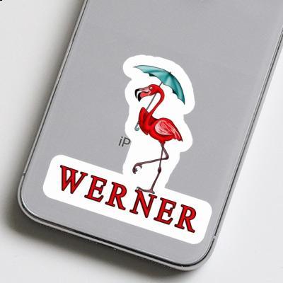 Sticker Werner Flamingo Notebook Image