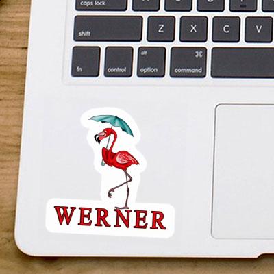 Werner Autocollant Flamant Laptop Image