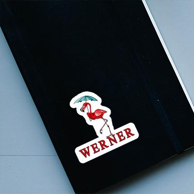 Sticker Werner Flamingo Laptop Image