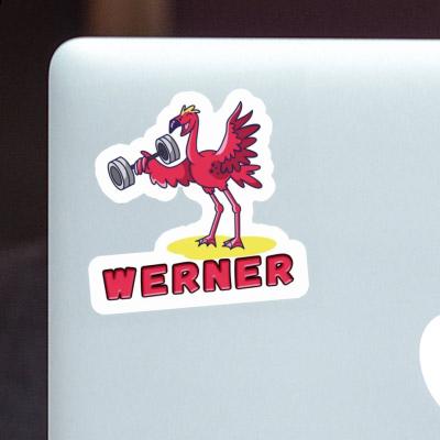 Sticker Weight Lifter Werner Image