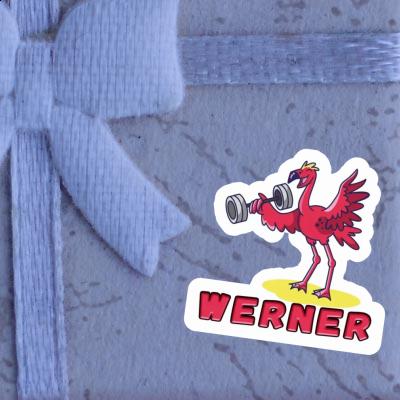Sticker Weight Lifter Werner Notebook Image