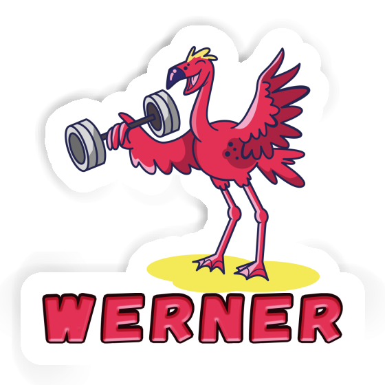 Sticker Weight Lifter Werner Notebook Image