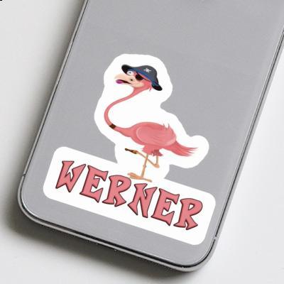 Werner Sticker Flamingo Notebook Image