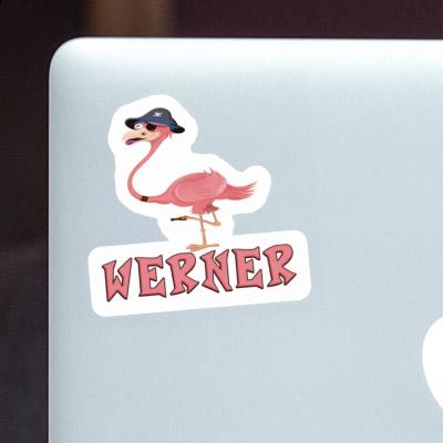 Werner Sticker Flamingo Laptop Image