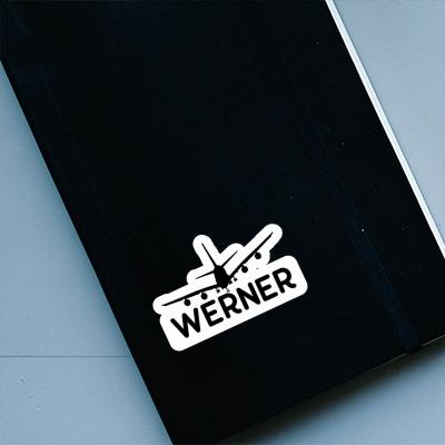 Sticker Werner Airplane Image