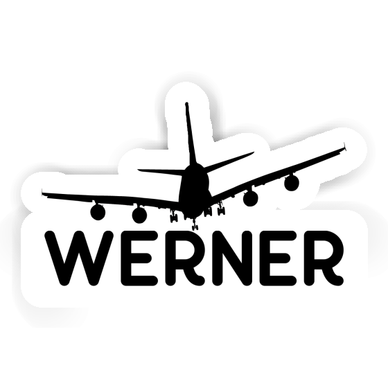 Sticker Werner Airplane Gift package Image