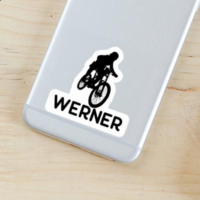 Freeride Biker Sticker Werner Laptop Image