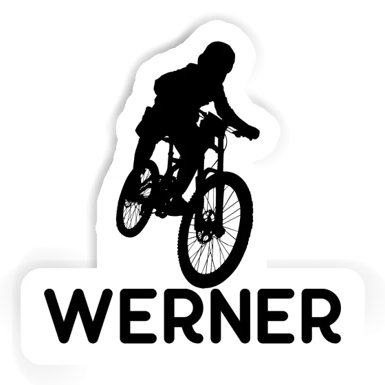 Freeride Biker Sticker Werner Image