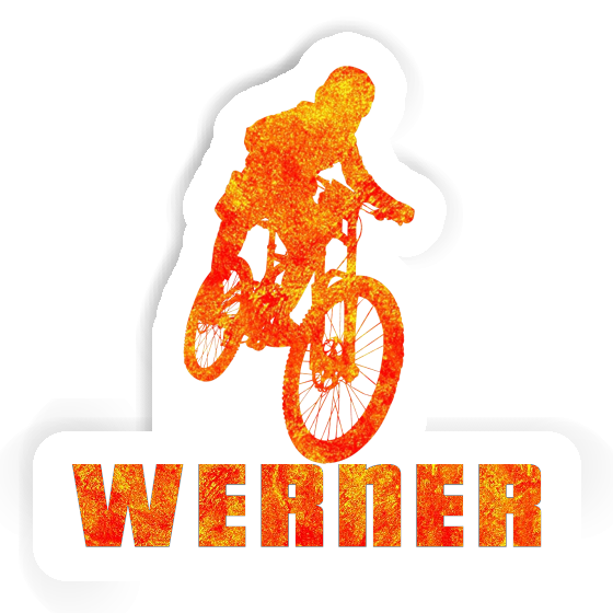 Werner Sticker Freeride Biker Image