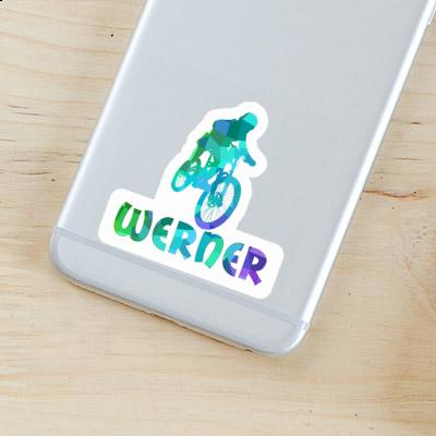 Werner Aufkleber Freeride Biker Notebook Image