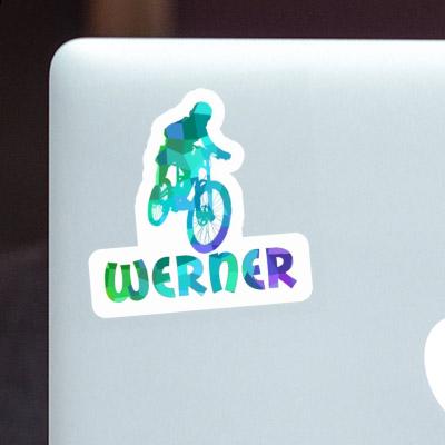 Werner Aufkleber Freeride Biker Notebook Image