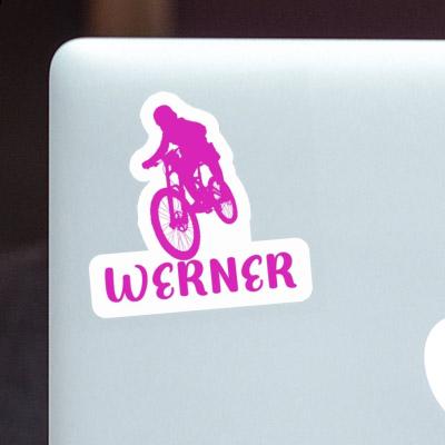 Autocollant Freeride Biker Werner Laptop Image