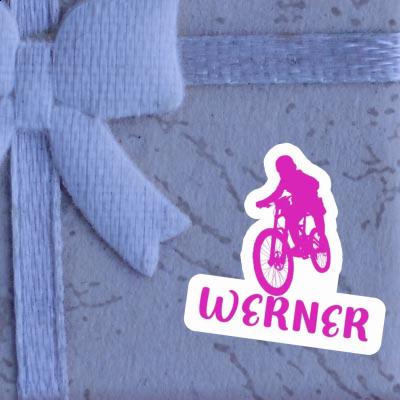 Werner Sticker Freeride Biker Laptop Image