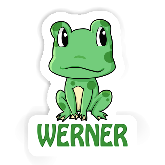 Sticker Werner Frog Notebook Image