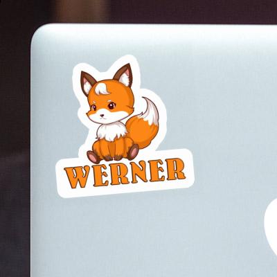 Werner Sticker Sitting Fox Notebook Image