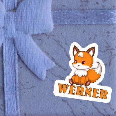 Werner Sticker Sitting Fox Laptop Image
