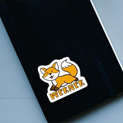 Fox Sticker Werner Notebook Image