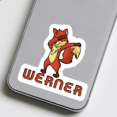 Sticker Werner Dabbing Fox Laptop Image