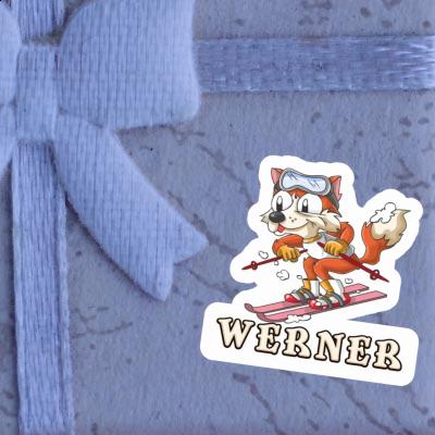 Sticker Werner Skifahrer Gift package Image