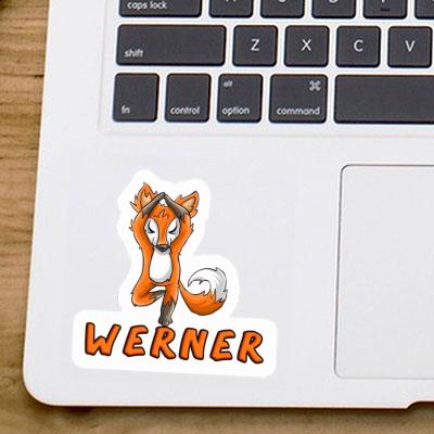 Werner Sticker Yogi Notebook Image
