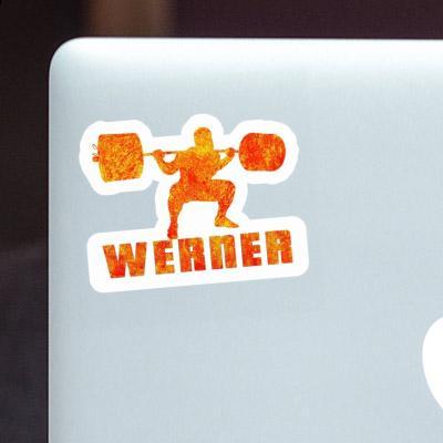 Gewichtheber Sticker Werner Laptop Image