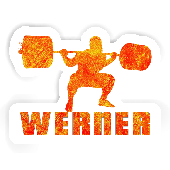 Gewichtheber Sticker Werner Notebook Image